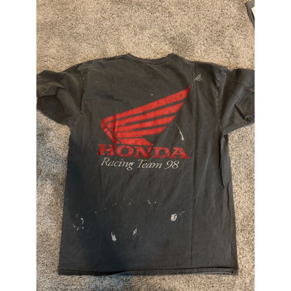 Honda Racing Team 98 Urban Outfitters Paint Splatter Tee Men’s Large Charcoal